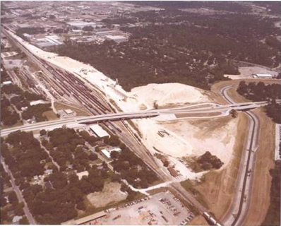 Aerial Eureka Yard Houston, TX 1980's