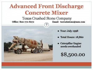 Front Discharge Mixer